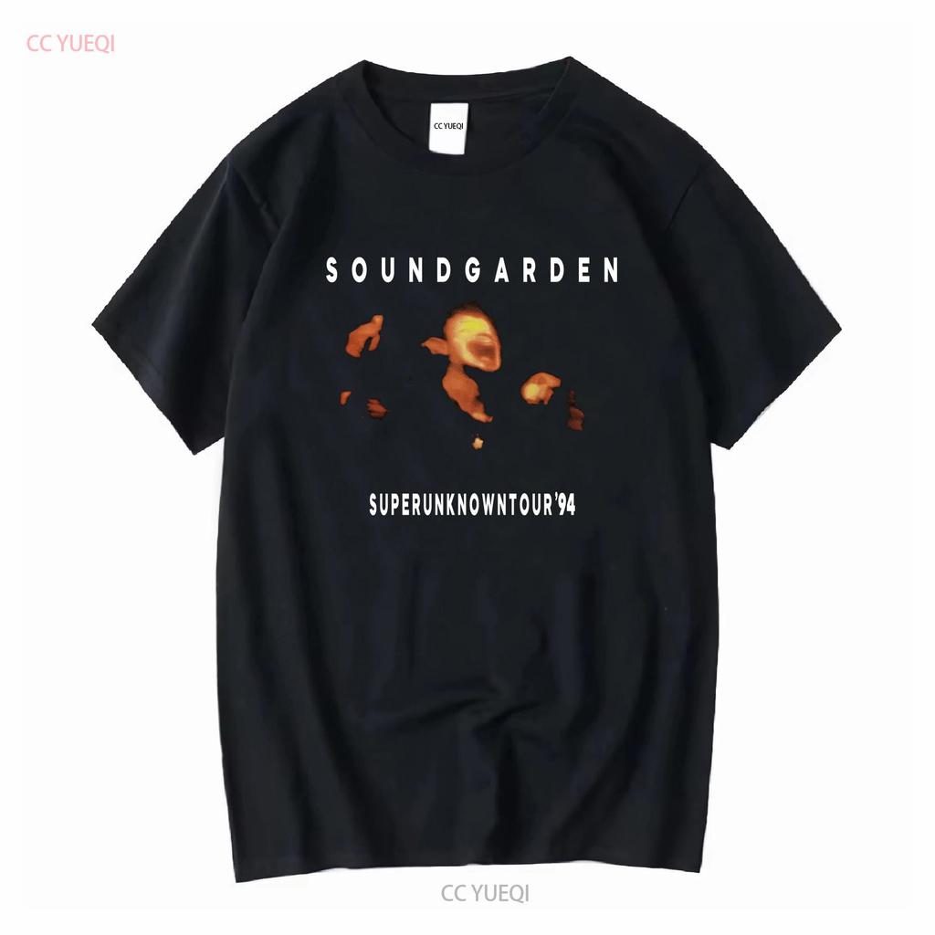 Soundgarden Superunknown Tour 1994 T Shirt Reprint Kh0854 Vintage Washed Homme Breathable Graphic Casual Soft Slightly