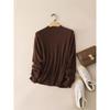 Baby Cashmere Seamless Slim Fit Half-High Neck Sweater