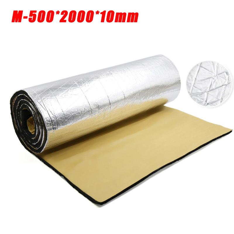 Automotive Thermal Acoustic Insulation Mat Aluminum Foil Heat Insulating Cotton 5mm 10mm for Car Door Bonnet Soundproofing