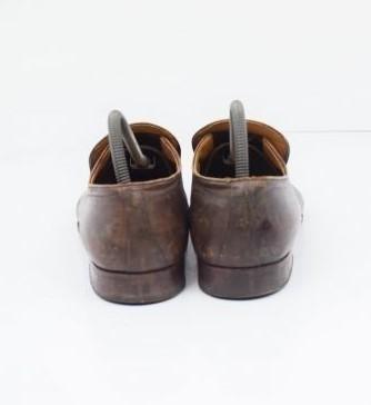 90s NIPMAR Crocodile Leather Slip-on Loafers 25.5-26.5cm 8 Brown Italy(USED)