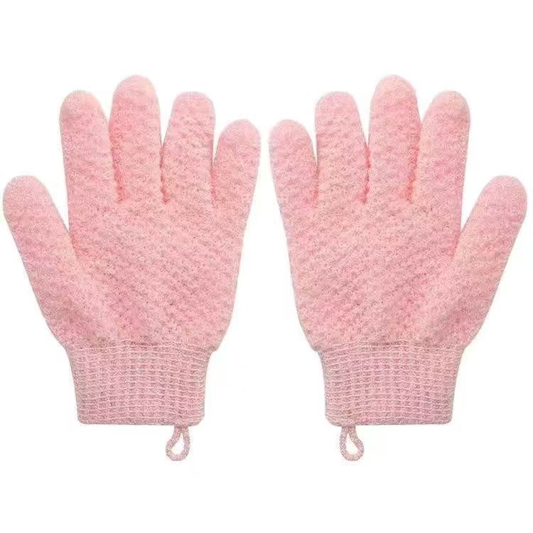 Textured Exfoliating Shower Gloves Reusable Body Scrub Bath Mitt Dead Skin Removal Massage Glove for Home Spa Skin Cleansing