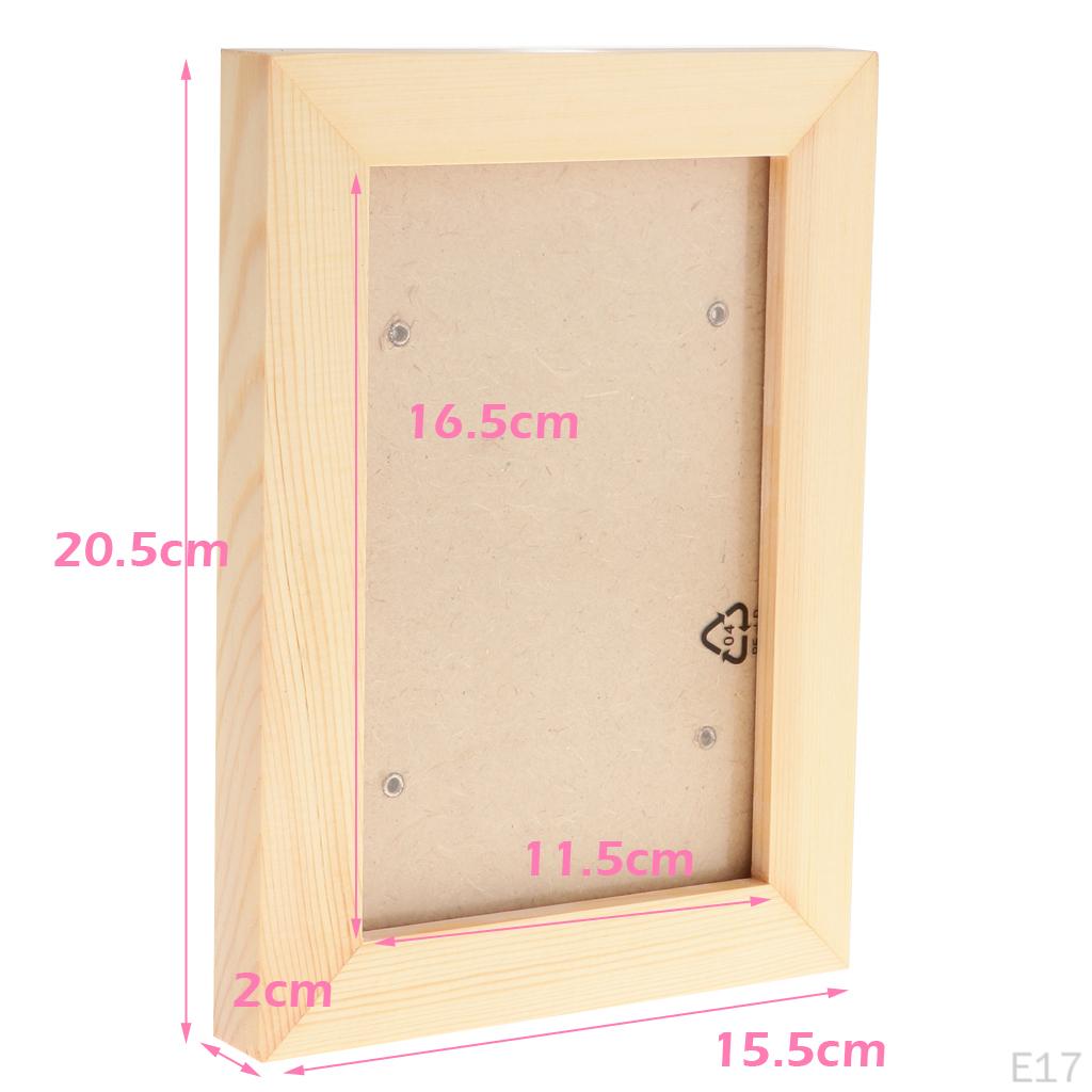 Simple Wooden Picture Phote Photo DIY Decoration