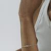 OURPIERRE JADE CHAIN BRACELET SILVER