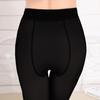 Women Winter Pantyhose Elastic Plush Lined Solid Color Mid-waist Keep Warm Short Skirt Dress Matching Bottming Leggings Women Tights