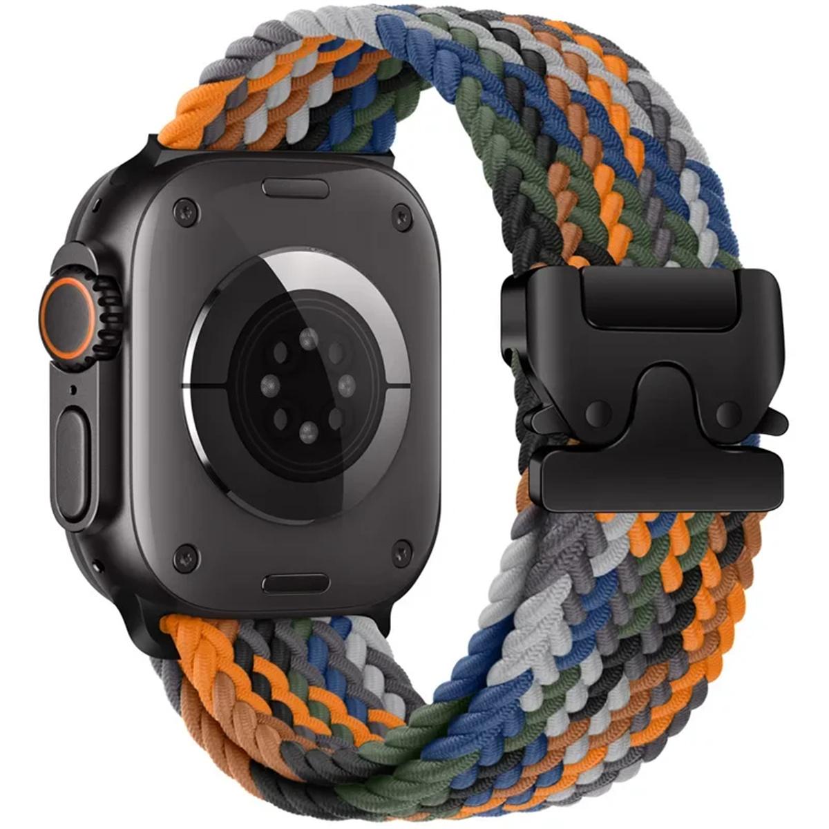 

1 шт. нейлоновый ремешок для Apple Watch S10 46 мм 42 мм Ultra 2 49 мм 44 45 41 40 38 мм ремешок для IWatch 10 9 6 5 SE 7 8 4 3 аксессуары для умных часов 42mm 44mm 45mm 49mm