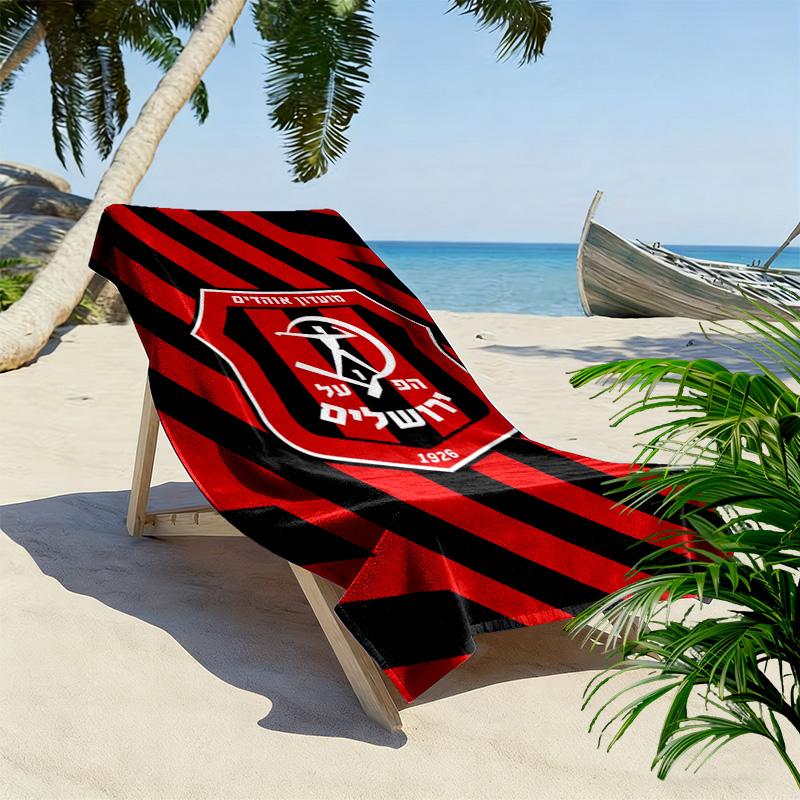 Hapoel Jerusalem Print Beach Towel, Large Soft Quick Dry Towel for Beach Camping Swimming