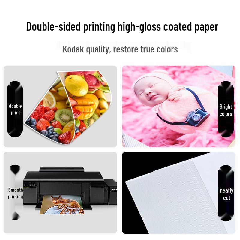A4 Double-Sided Glossy Coated Inkjet Photo and Business Card Paper