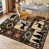 Deer,Bear Pattern Printed Chair Mat -Decorative Mats for Office Tables,Coffee Tables - Durable and Fashionable Carpet0331143