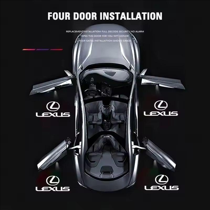 2Pcs Led HD Car Door Welcome Light Projector Lamps For Lexus ES300 RX330 RX300 GS300 IS250 IS200 CT200h IS300 NX RX LX GX GS