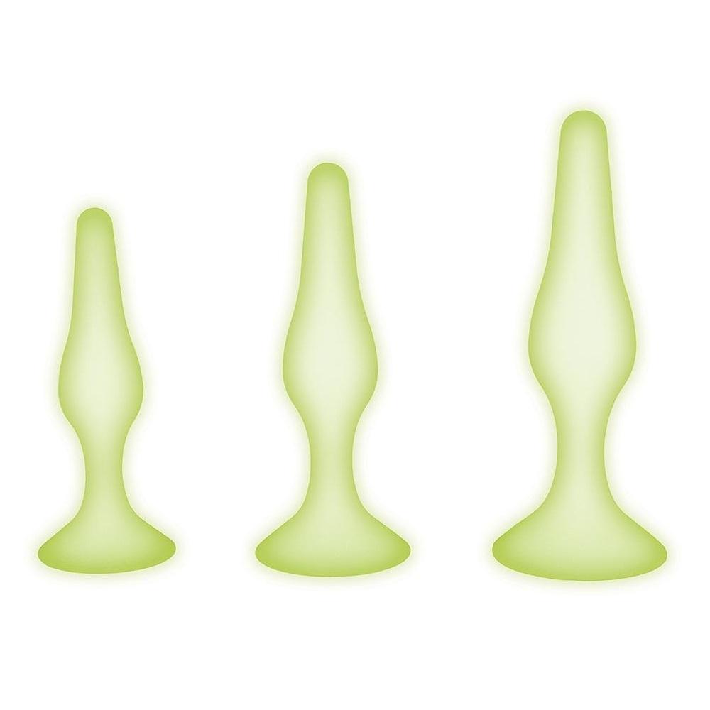 Whipsmart Glow-In-Dark Anal Plug Set, 1 Pc