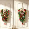 Christmas Decoration Balls Hung Upside Down, Creative Scene Setup, Decorative Bows, Vine Strips, Door Hanging Tree Ornaments