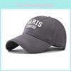 Adult Paris Embroidered Baseball Hat With Adjustable Closure And Sun Protection