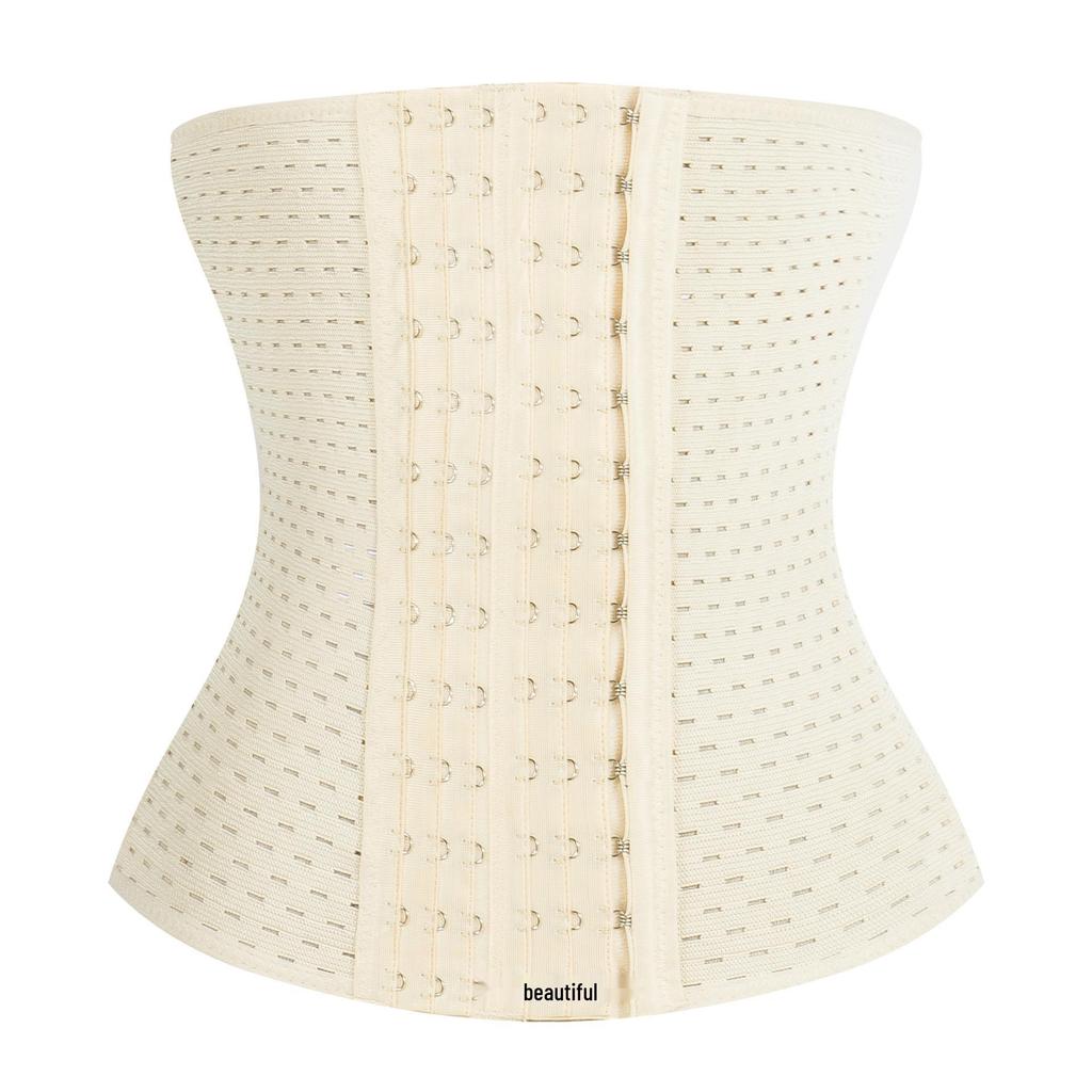 Four Seasons Waist Cincher: 13-Buckle, High-Waist Tummy Control Belt for Body Shaping and Postpartum Support