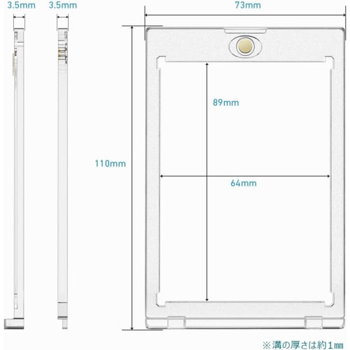 MOICA Card Loader, Trading Card Case, Magnetic Loader, Card Display Case with Stand, Protective Storage, Acrylic Trading Card Case for Yu-Gi-Oh!, Poke