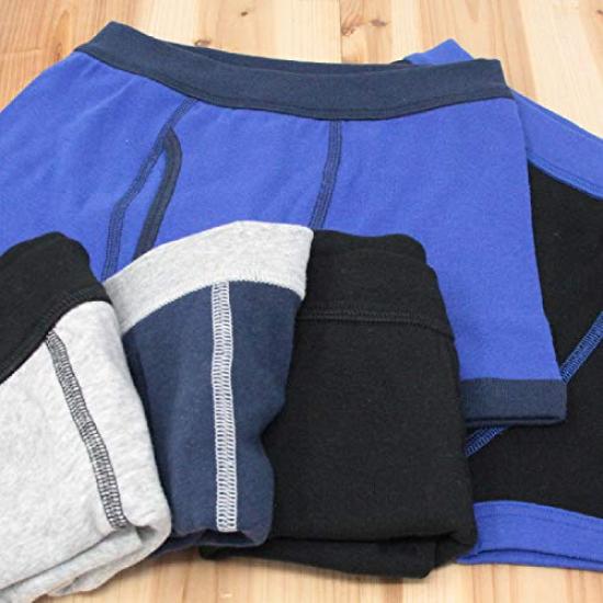 Boxer Set of Front Japan Size 160 To Japanese Size [GARO] Boys' Briefs, 5, Simple, Opening, Boys, Blue, Black, Gray, (Equivalent 160)