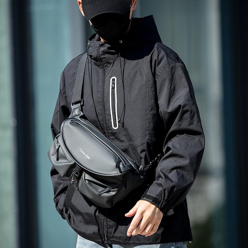 Multifunctional Shoulder Bag Sports Waist Bag Men's Messenger Bag Riding Chest Bag