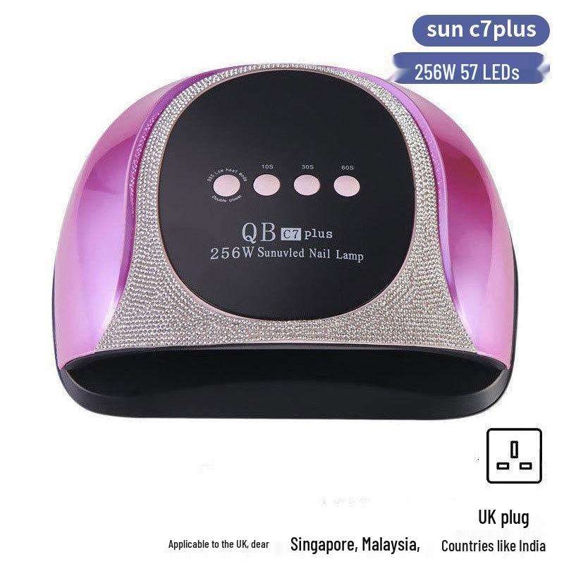 256W High Power UV/LED Dual Light Nail Curing Lamp