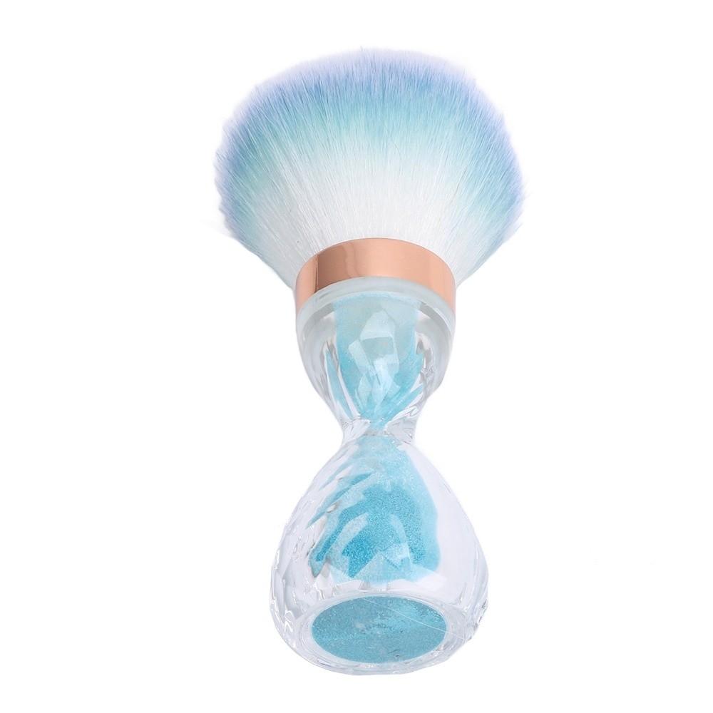 Soft and Fluffy Bristle Hourglass Nail Dust Cleaner Hourglass Manicure Cleaning Brush Home Use