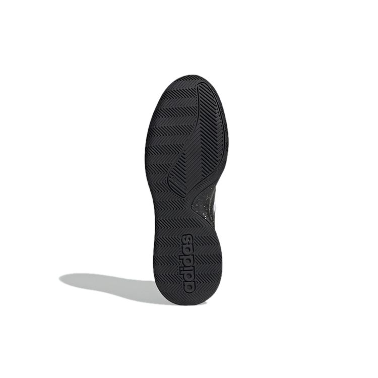 adidas Runthegame Leather Minimalist Versatile Durable Non-Slip Shock Absorbing Low-Top Retro Basketball Shoes Men Sneaker Black EE9656