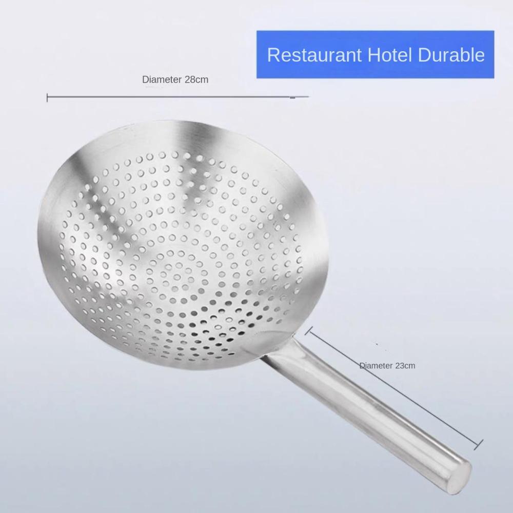 Long Handle Oil Flour Noodle Dumplings Sieve Thickened Mesh Strainer Colander  Kitchen Tools