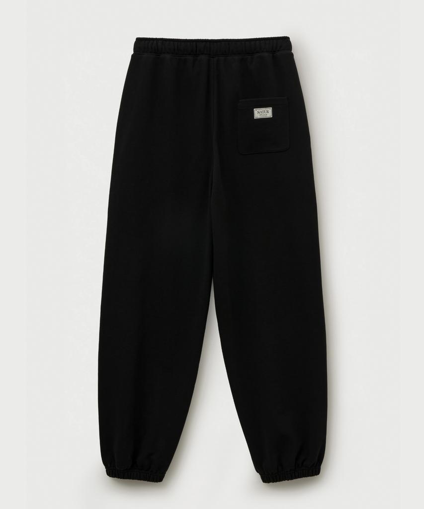 Seteo S Logo Jogger Sweatpants Black