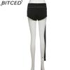 BITCED Summer Fashion Design: Off-the-Shoulder Fitted Top and Trendy Shorts Set for Women