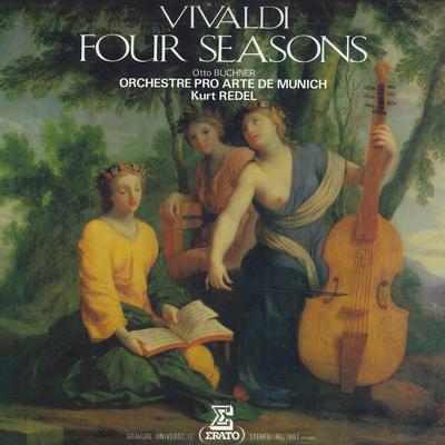 LP Record OTTO BUCHNER, ORCHESTRE PRO ARTE DE - Vivaldi Four Seasons REL1001 Erato 1980 Japan Classical Used