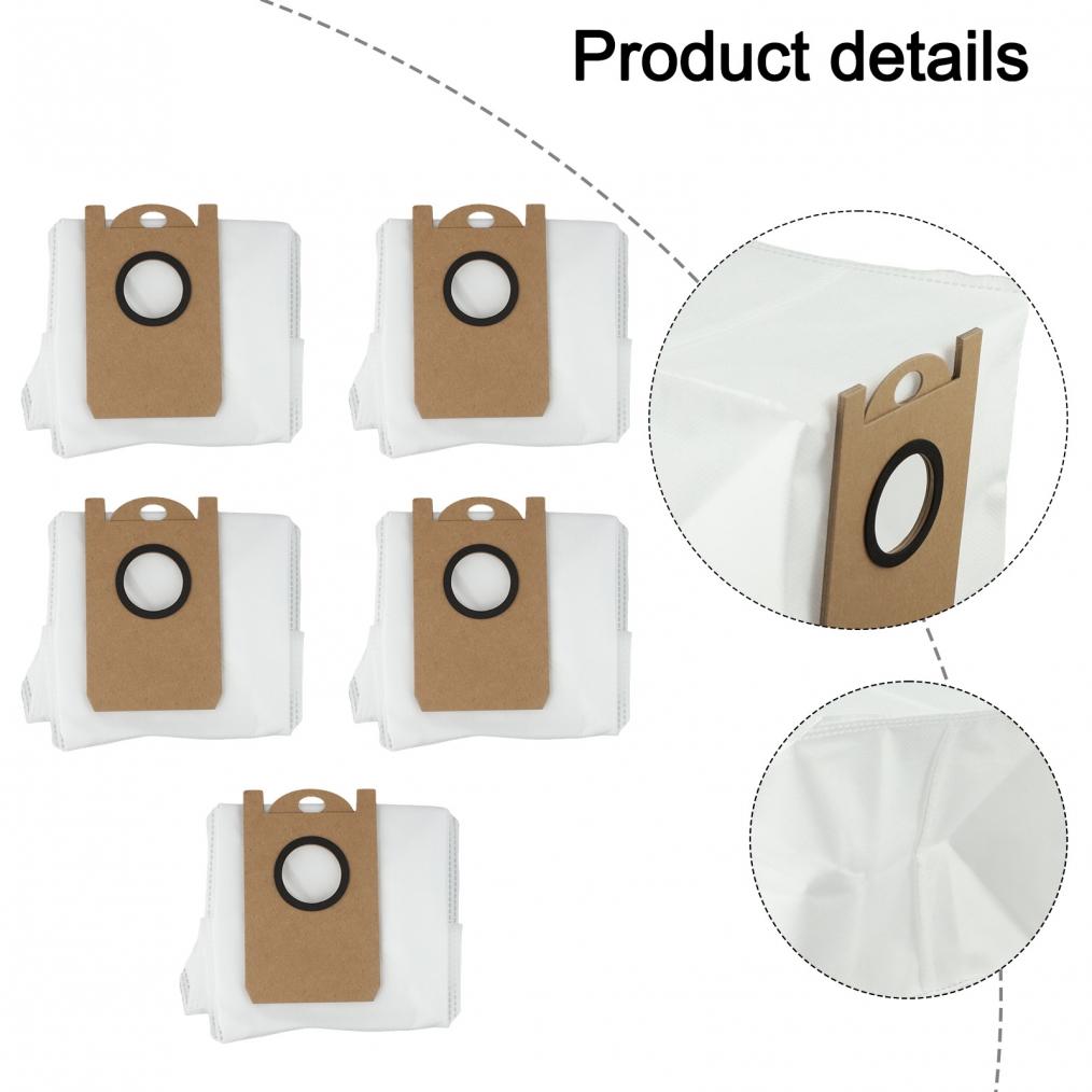Efficient 5 Pack Dust Bags for Kogan For SmarterHome For LX16 Robot Vacuums