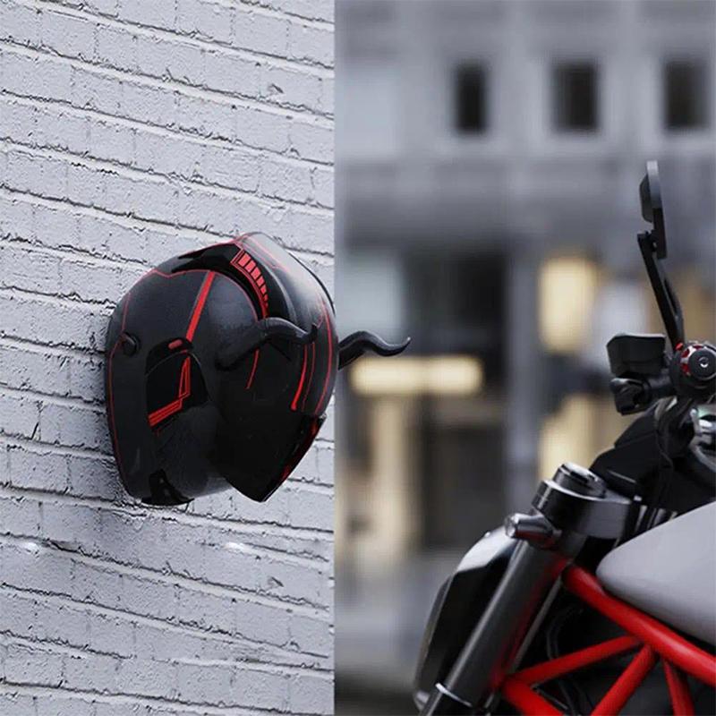 Motorcycle Helmet Wall Rack Hook Mount Helmet Storage Display Shelf for Bedroom Entryway Garage Use
