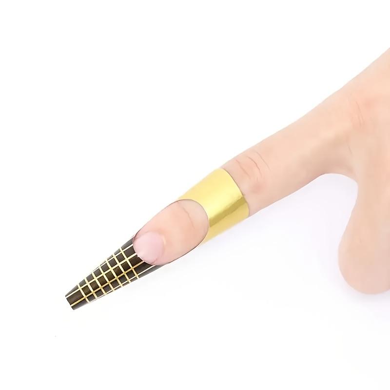 100 Sheets/set Nail Art Paper for DIY Nail Extension and Creative Designs, Includes a Nail Extension Tray and Guide Templates