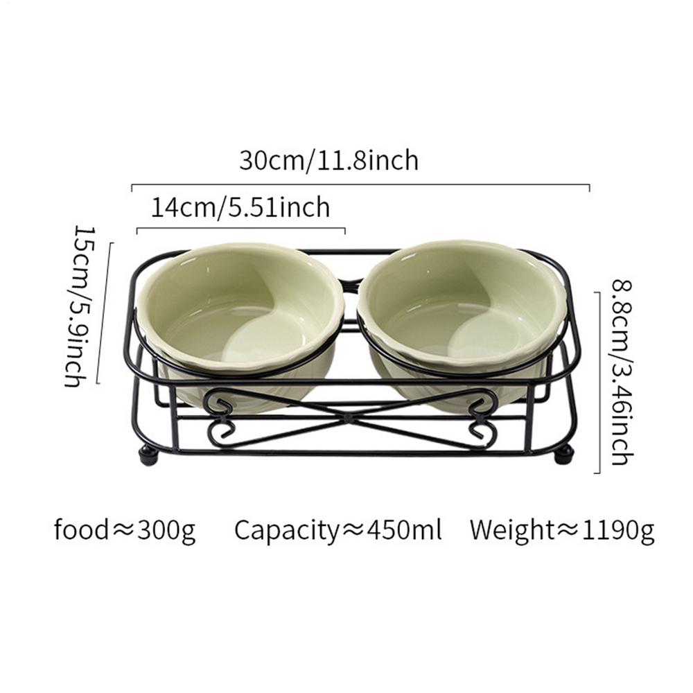 

Bowls For Indoor Cats Water Feeder With Stand Ceramic Dog Cat Bowl Set Pet Supplies For Feeding Small Dogs Puppy Kitten Indoor