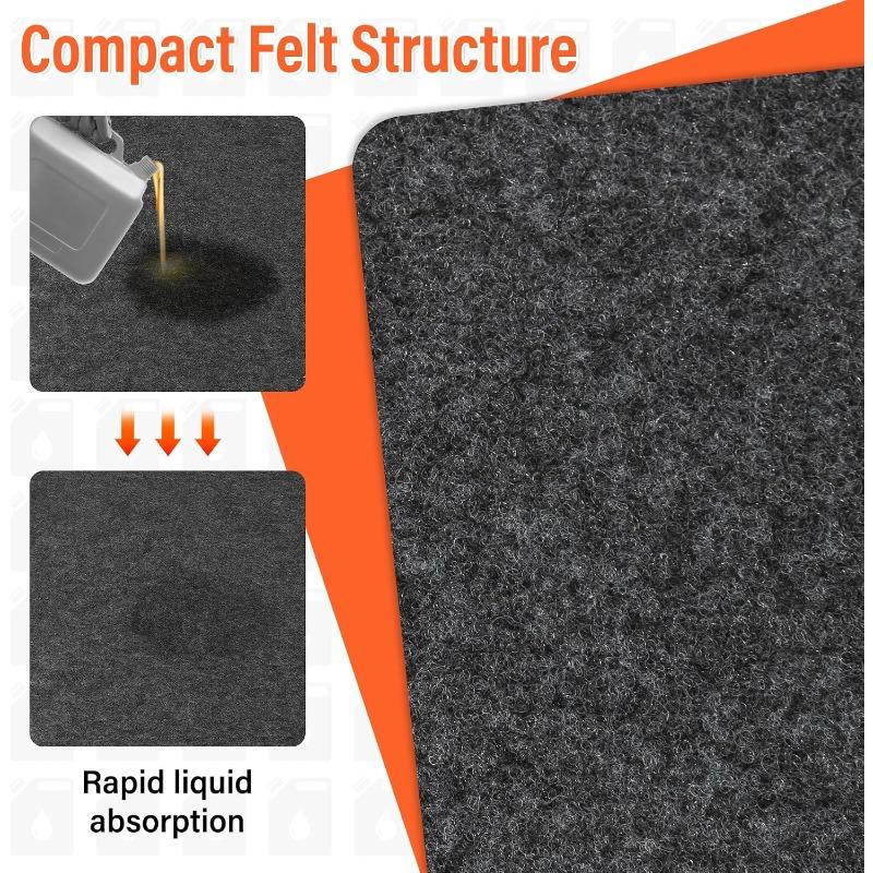 Oil Drip Mat Durable Reusable Washable Waterproof Back Garage Oil Spill Mat Prevent Oil Drain Pan Spills Under Car Oil Leak Mat