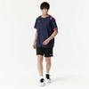 BASIC Volleyball Apparel Short Sleeve Piste V2MEB530 Unisex Dress Navy x Magenta Size M