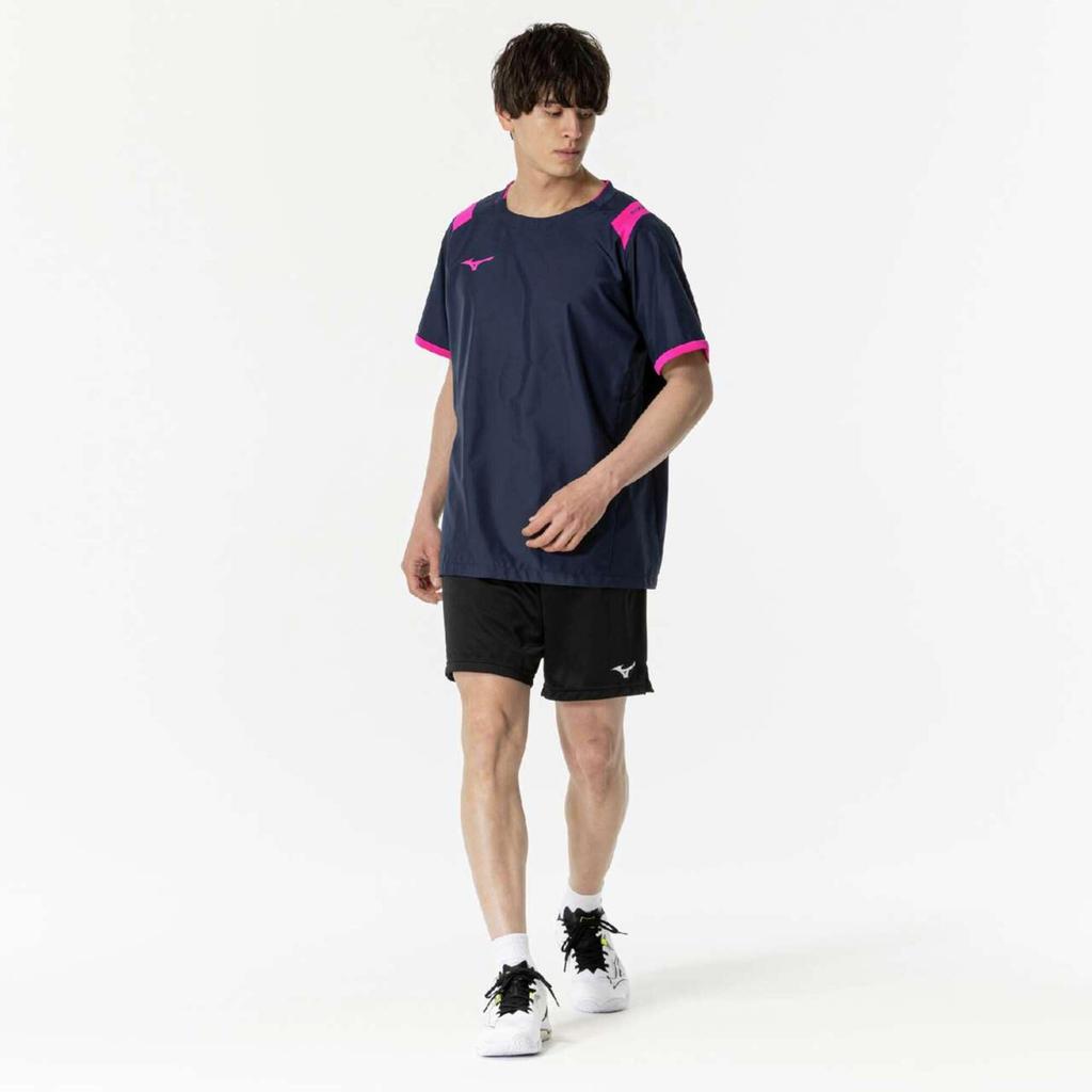 BASIC Volleyball Apparel Short Sleeve Piste V2MEB530 Unisex Dress Navy x Magenta Size M