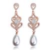 E0219 High-End Diamond Bridal Earrings, Microencrusted Zircon Geometric Earrings, Needles
