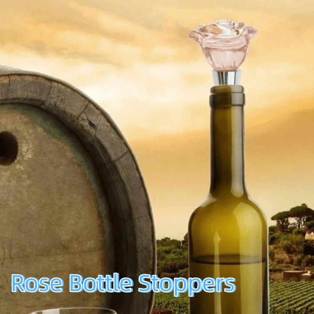 Bar Tools Leak Proof Rose Bottle Stoppers Decorative Keep Fresh Wine Bottle Plug Resin Wine Preservation Stoppers Wedding Events