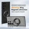 For Samsung Galaxy S25 S23 S24 S22 S21 Plus Ultra For Magsafe Leather Matte Wireless Charging Ring Magnetic ShockProof Cover