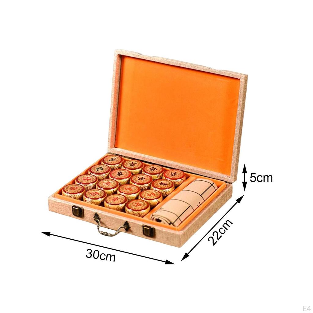 Chinese Chess Collectible Gift Traditional with Board Game Player Set for