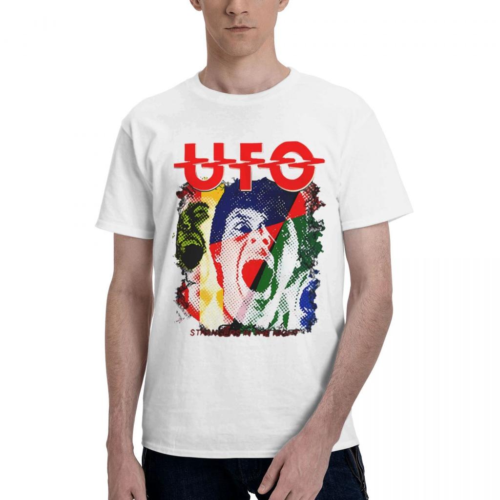 Funny UFO Print 100 Cotton Casual Breathable Confortable Anime Mens Clothing Deals Mens Tops