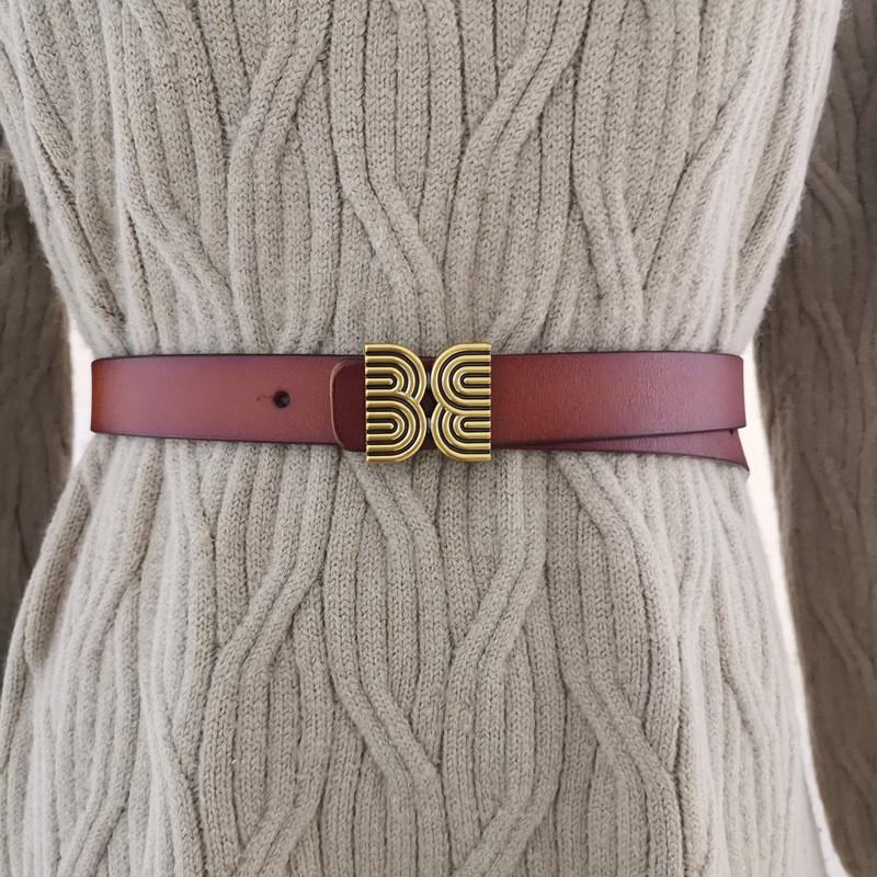 Ladies Leather Belt With Simple Design For Daily Casual And Office Use