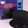 Cosplay Fedoras Cap Flat Top Hat Adult Unisex Magician Hat Masquerade Balls Cap