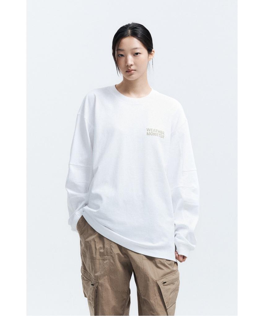 Koolongseupocheu Wm Unisex Long Sleeve Print T-Shirt 8Utbs26104Ivo