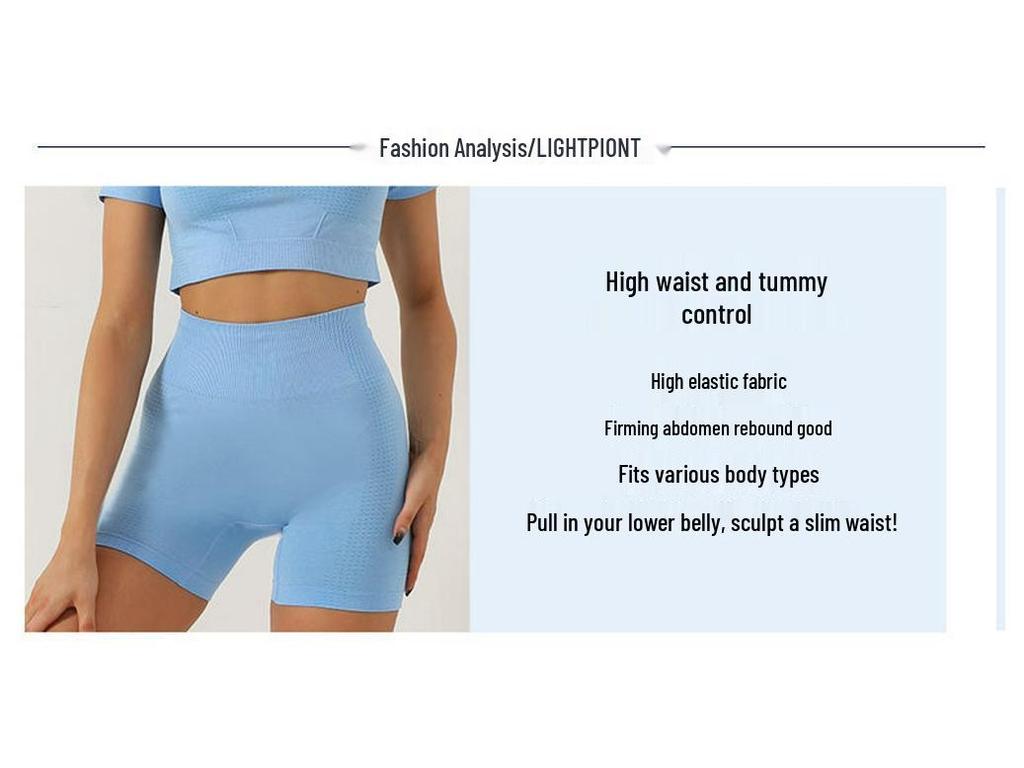 Seamless Two-Piece Racerback Tank & Shorts Yoga Set for Women