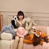 50/60CM Lovely Lion Panda Sloth Elephant Piggy Plushie Toy Plush Animal Can Lie on the Shoulder Cushion Creative Kids Gift