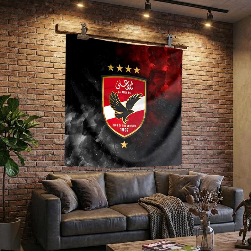 1PC America Club's Crest With Rabbit Tapestry, Unique Design Tapestry, Wall Decor for Bedroom,Livingroom, Playroom,Heartwarming Fan Holiday Gifts