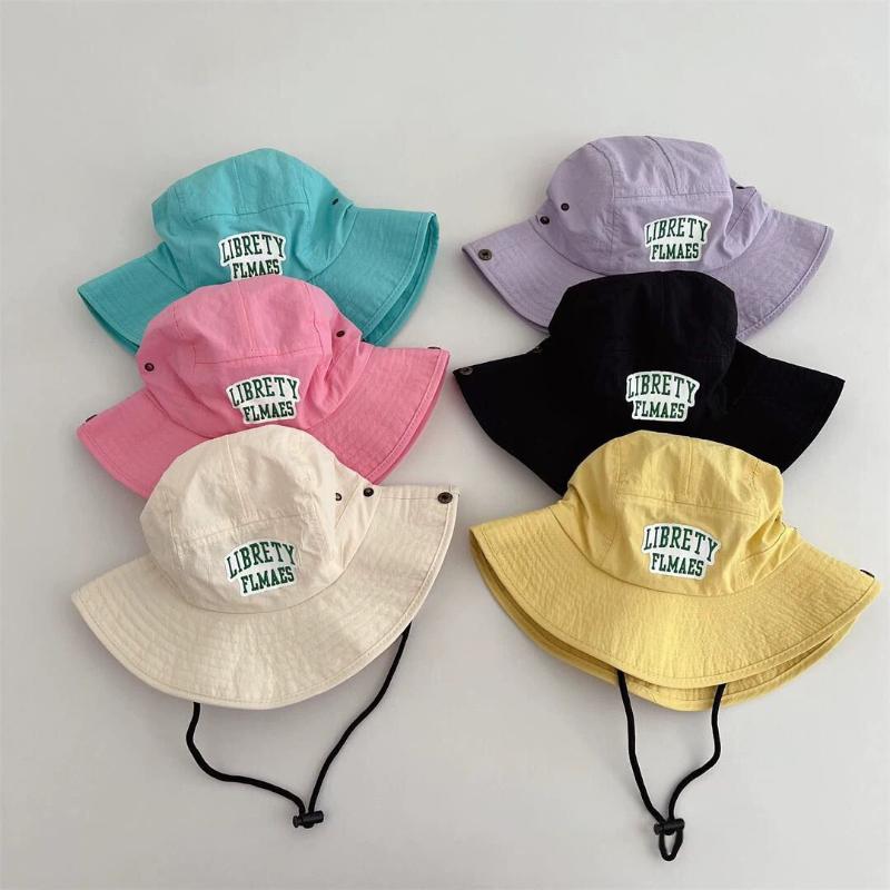Baby Hat Spring And Autumn Style Baby Bucket Hat Quick-Drying Fashionable Infant Candy-Colored Sun Hat For Going Out Hiking Hat