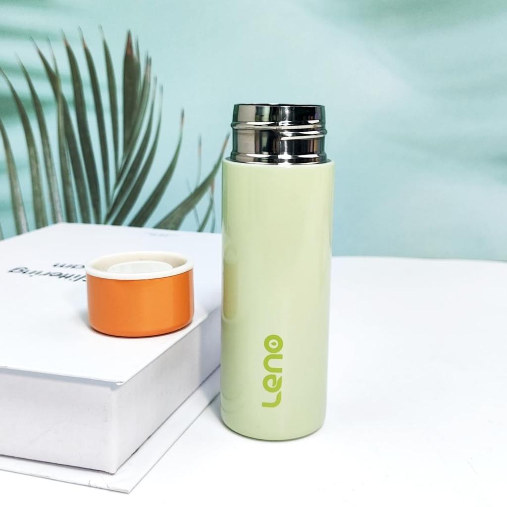 Mini-Thermoskanne aus 304 Edelstahl mit Edelstahl-Vakuumbecher x Flasche, 120ml, Lebensmittelechter Innenraum, Isoliert, Tragbar, Doppelt verwendbar