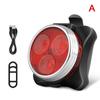Usb Rechargeable Bike Light Set,Super Bright Front Headlight And Rear Led Bicycle Light,650Mah ,4 Light Mode Options