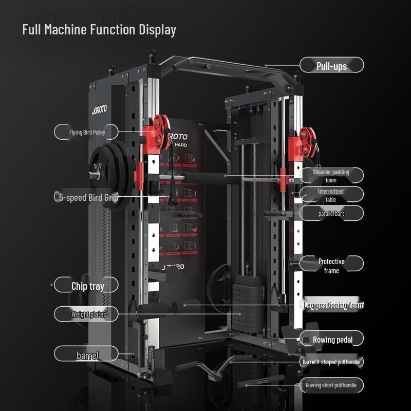 Jieruite Multi-Function Smith Machine Power Rack