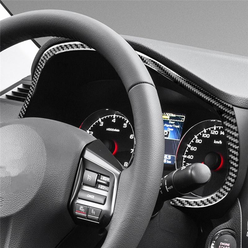 Carbon Fiber For Subaru Legacy Outback 2010-2014 Dash Speedometer Frame Cover Trim Decal Interior Accessories-A87Q